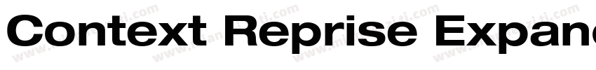 Context Reprise Expanded SSi Bold Expanded字体转换